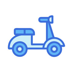 Scooter Two Wheeler Icon Design