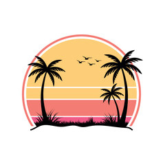 Vector summer t-shirt design