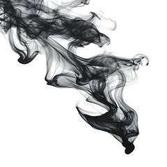 Fototapeta premium Black smoke effect overlay transparent background png abstract design element graphic resource 100 characters