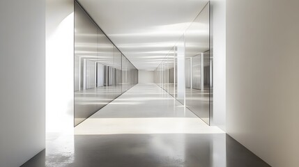A corridor of mirrors reflecting infinite future paths