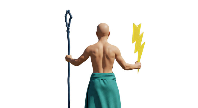 Isolated Zeus Poseidon - Powered by Adobe