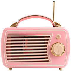 Fototapeta premium Pink Vintage Retro Nostalgic radio receiver