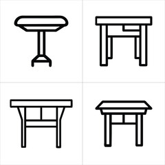 icon set of kitchen furniture