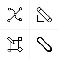 set of vector icons for web design