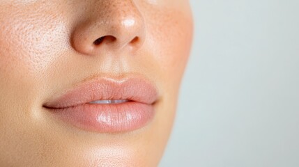 Young Caucasian woman with perioral dermatitis around her mouth