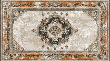 Ornate Vintage Carpet Design