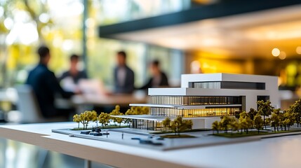 Obraz premium A modern research facility showcasing technological advancements