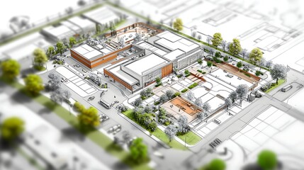 Bird view of home architecture and surroundings high resolution picture