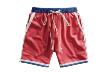 Rapid-Drying Swim Shorts Showcase Isolated On Transparent Background