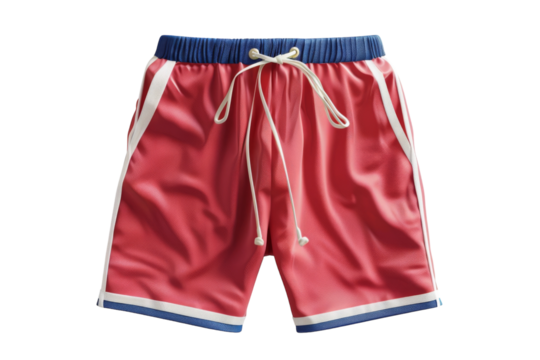 Rapid-Drying Swim Shorts Showcase Isolated On Transparent Background