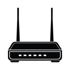 Fototapeta premium wireless router icon on white background