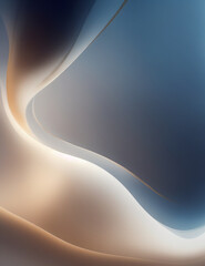 abstract background with waves - abstract light blue and golden waves background - Generative AI