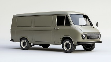 Detailed 3D model a van, perfect for transport-related visualizations