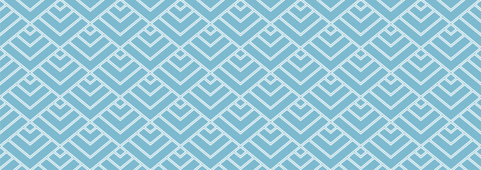Abstract square wave graphic. Japanese seamless pattern background. Geometric and ornamental design vector. 