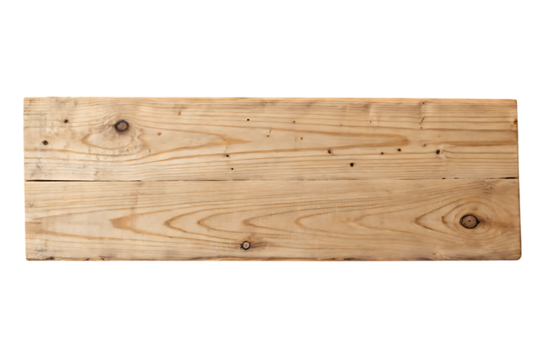 Rustic wooden plank texture background on transparent background