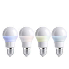 Illuminating Connectivity: Smart LED Bulbs with Wi-Fi Isolated On Transparent Background