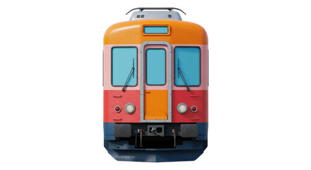 Isolated Train Front View