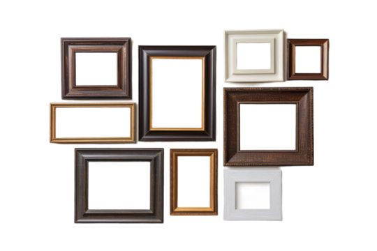 Futuristic Framing: Smart Photo Frames Explored Isolated On Transparent Background - Powered by Adobe