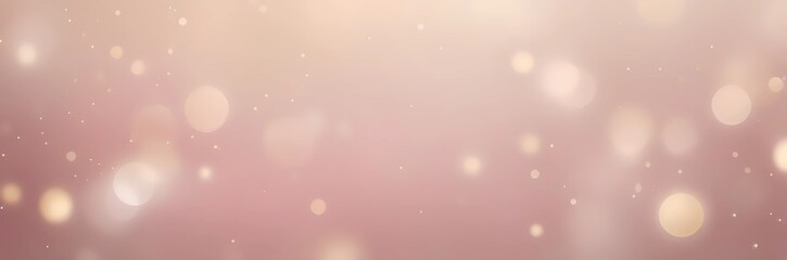 Rose gold glitter bokeh background sparkling lights effect festive celebration party backdrop texture design