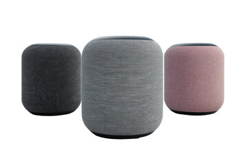 Seamless Integration: Smart Speakers Redefined Isolated On Transparent Background