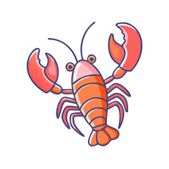 lobster icon, lobster vector illustration-simple illustration of lobster, perfect for lobster logos and icons