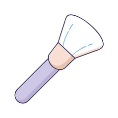 makeup brush icon, makeup brush vector illustration-simple illustration of makeup brush, perfect for makeup brush logos and icons