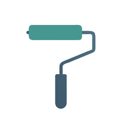 Paint Roller with Rounded Handle Icon Design