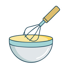 mixing bowl icon, mixing bowl vector illustration-simple illustration of mixing bowl, perfect for mixing bowl logos and icons