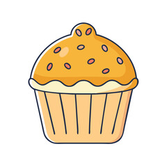 muffin icon, muffin vector illustration-simple illustration of muffin, perfect for muffin logos and icons