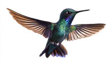Obraz premium Hummingbird in flight, bird close-up
