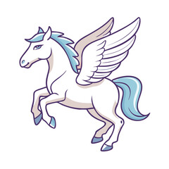pegasus icon, pegasus vector illustration-simple illustration of pegasus, perfect for pegasus logos and icons