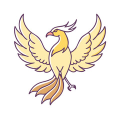 phoenix icon, phoenix vector illustration-simple illustration of phoenix, perfect for phoenix logos and icons