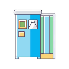 photo booth icon, photo booth vector illustration-simple illustration of photo booth, perfect for photo booth logos and icons