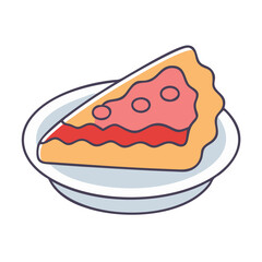 pie slice icon, pie slice vector illustration-simple illustration of pie slice, perfect for pie slice logos and icons
