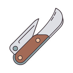 pocket knife icon, pocket knife vector illustration-simple illustration of pocket knife, perfect for pocket knife logos and icons