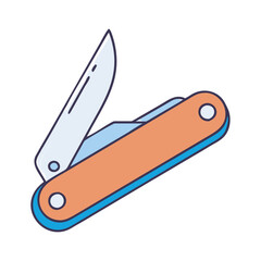 pocket knife icon, pocket knife vector illustration-simple illustration of pocket knife, perfect for pocket knife logos and icons