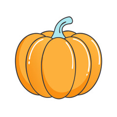 pumpkin icon, pumpkin vector illustration-simple illustration of pumpkin, perfect for pumpkin logos and icons