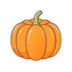 pumpkin icon, pumpkin vector illustration-simple illustration of pumpkin, perfect for pumpkin logos and icons