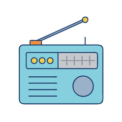 radio icon, radio vector illustration-simple illustration of radio, perfect for radio logos and icons