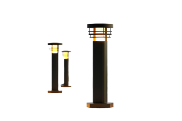 Illuminate Your Garden: Solar-Powered Path Lights Isolated On Transparent Background