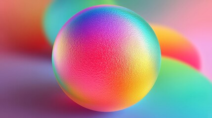 Color Sphere with Vibrant Gradient and Soft Texture