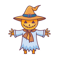scarecrow icon, scarecrow vector illustration-simple illustration of scarecrow, perfect for scarecrow logos and icons