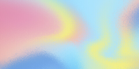 Holographic rainbow colored abstract foil texture. Blurred holograph gradient background. Pink, blue, yellow, white gradient abstract foil paper. Raster illustration. Rainbow holograph foil.