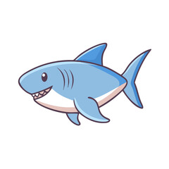 shark icon, shark vector illustration-simple illustration of shark, perfect for shark logos and icons