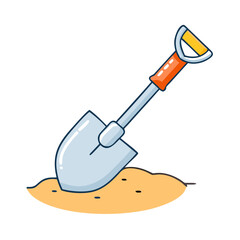 shovel icon, shovel vector illustration-simple illustration of shovel, perfect for shovel logos and icons