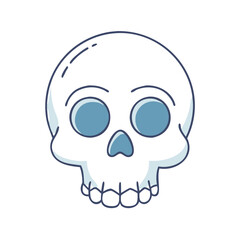 skull icon, skull vector illustration-simple illustration of skull, perfect for skull logos and icons