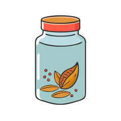 spice jar icon, spice jar vector illustration-simple illustration of spice jar, perfect for spice jar logos and icons