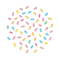 sprinkles icon, sprinkles vector illustration-simple illustration of sprinkles, perfect for sprinkles logos and icons