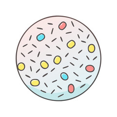 sprinkles icon, sprinkles vector illustration-simple illustration of sprinkles, perfect for sprinkles logos and icons
