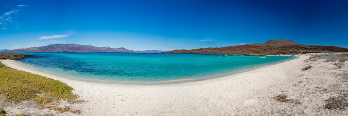 Coronado island panorama baja california turquoise lagoon Cortez sea mexico